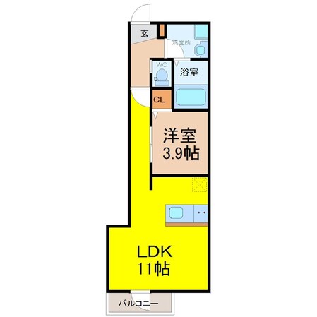 平安通駅 徒歩8分 2階の物件間取画像